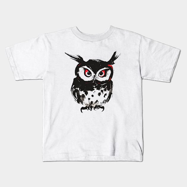 Owl Kids T-Shirt by aphian